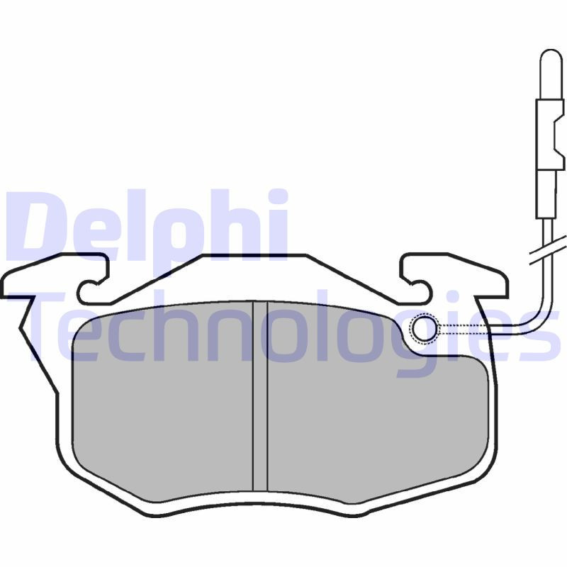 DELPHI LP696 Pastiglie freno Anteriore per