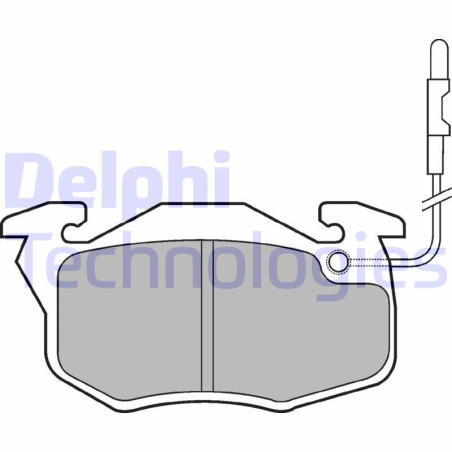 DELPHI LP696 Brzdové platničky Predné pre