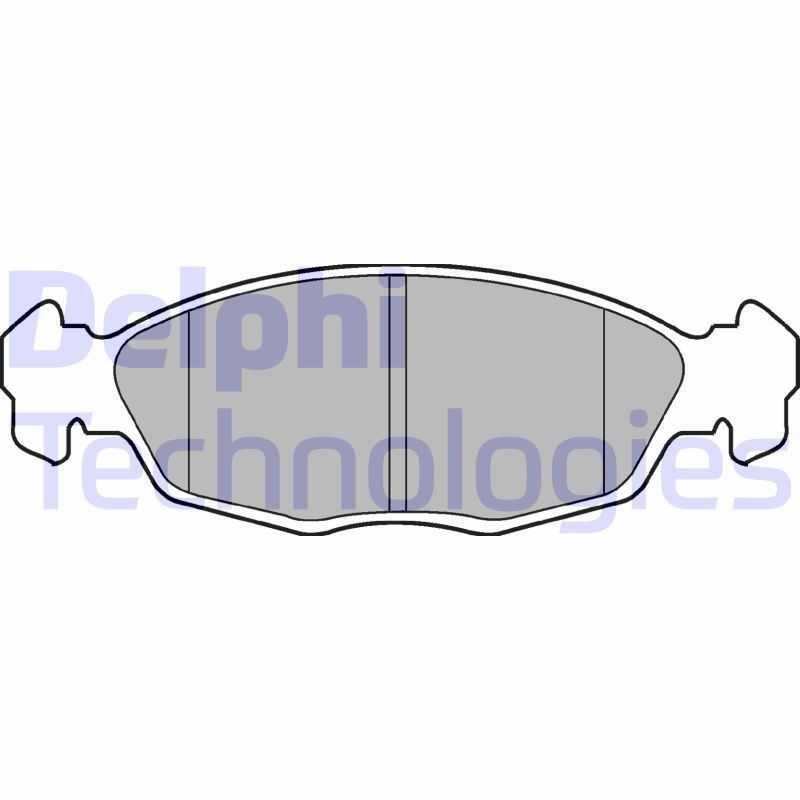 DELPHI LP702 Brake Pads Set Front for
