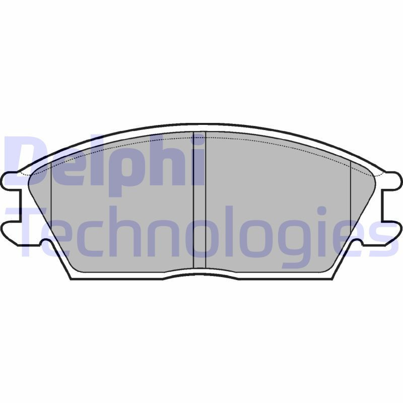 DELPHI LP704 Brzdové platničky Predné pre