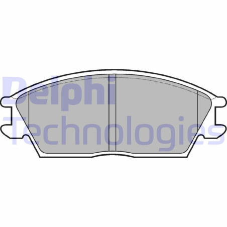 DELPHI LP704 Pastiglie freno Anteriore per