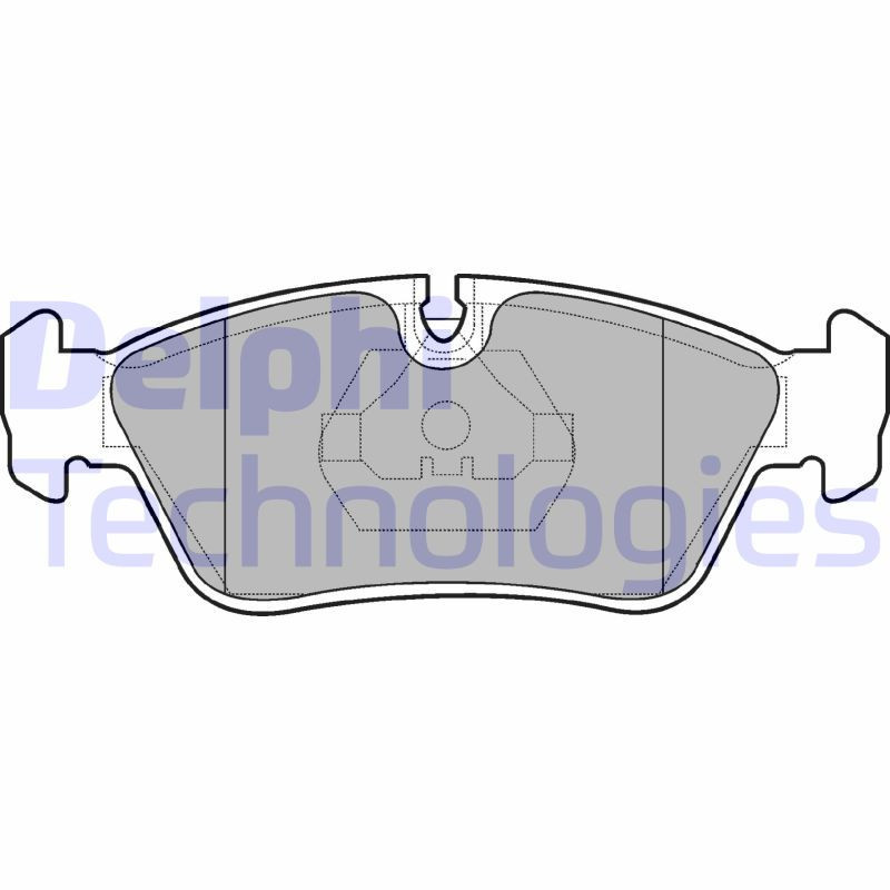 DELPHI LP710 Brzdové platničky Predné pre