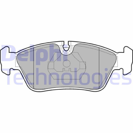 DELPHI LP710 Pastiglie freno Anteriore per