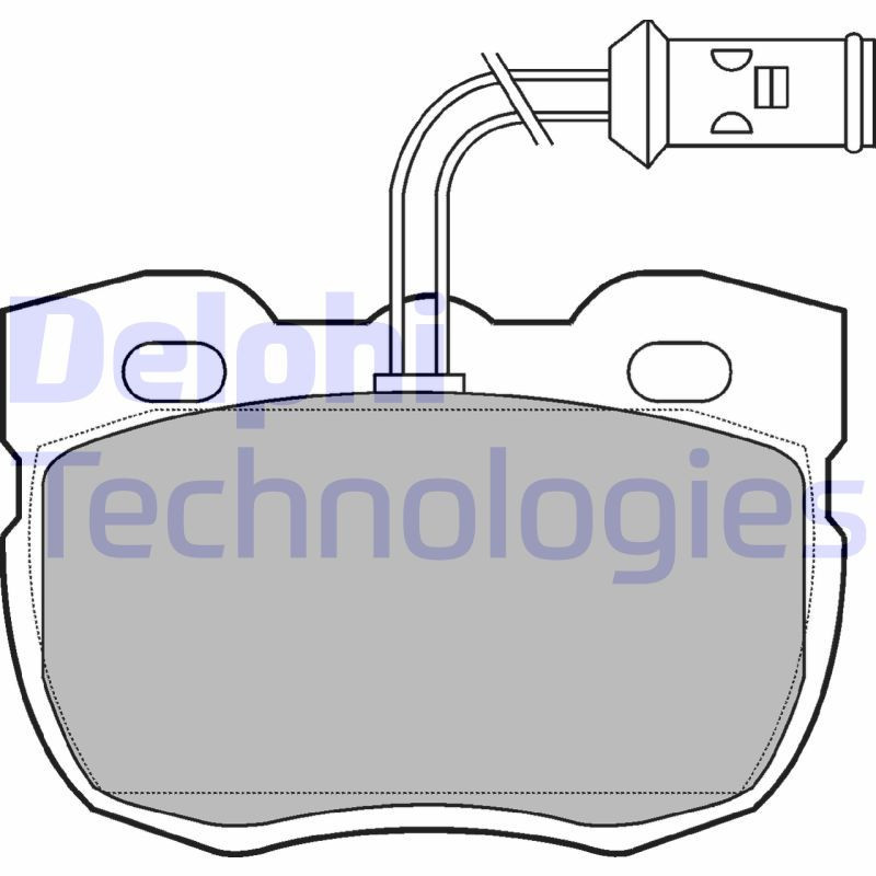 DELPHI LP730 Brake Pads Set Front for