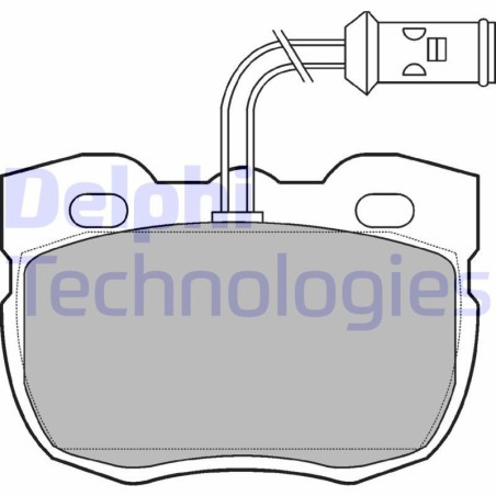 DELPHI LP730 Brake Pads Set Front for
