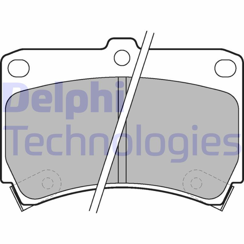 DELPHI LP743 Brzdové platničky Predné pre