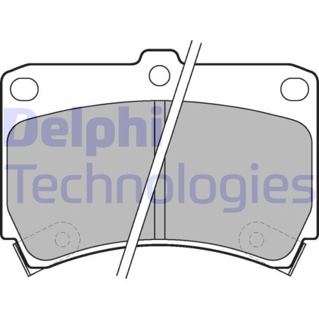 DELPHI LP743 Brzdové platničky Predné pre