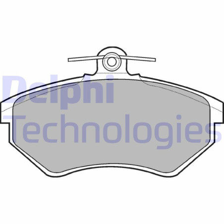 DELPHI LP770 Brzdové platničky Predné pre