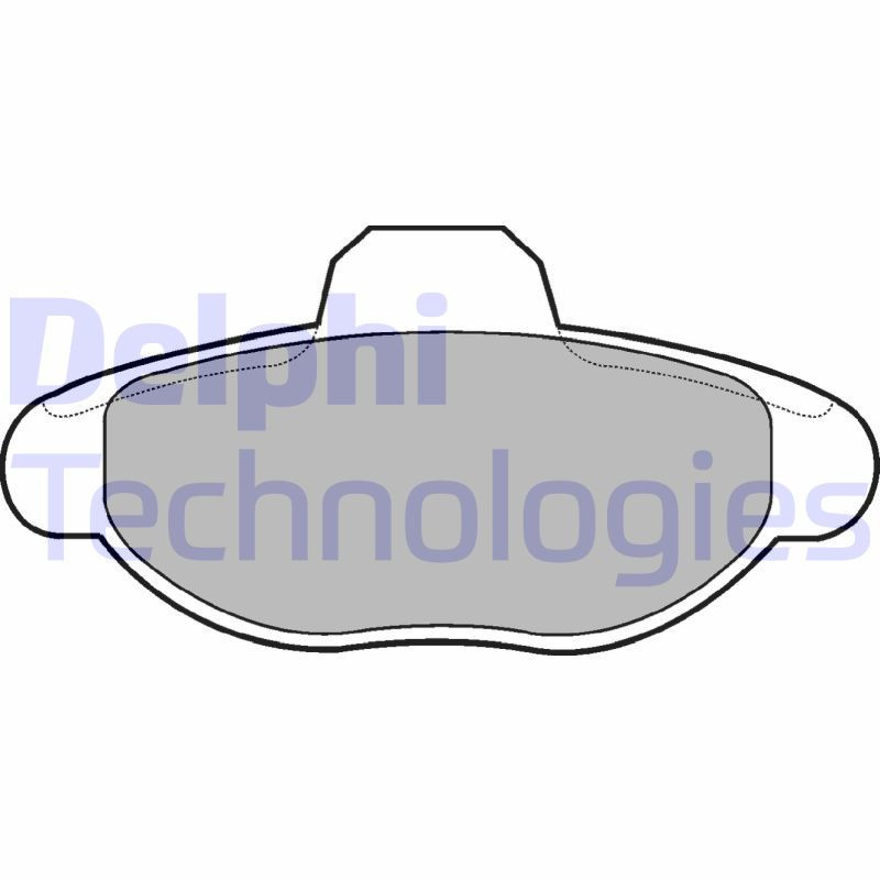 DELPHI LP771 Pastiglie freno Anteriore per