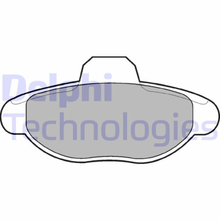 DELPHI LP771 Klocki hamulcowe Przód dla