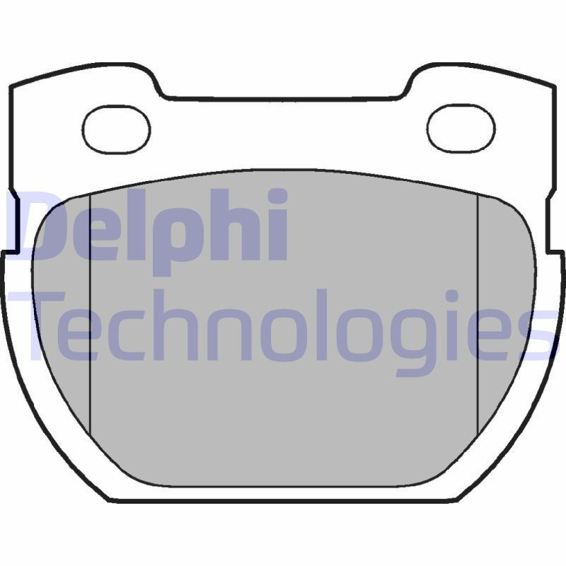 DELPHI LP777 Brzdové platničky Zadné pre