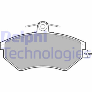 DELPHI LP778 Brzdové platničky Predné pre