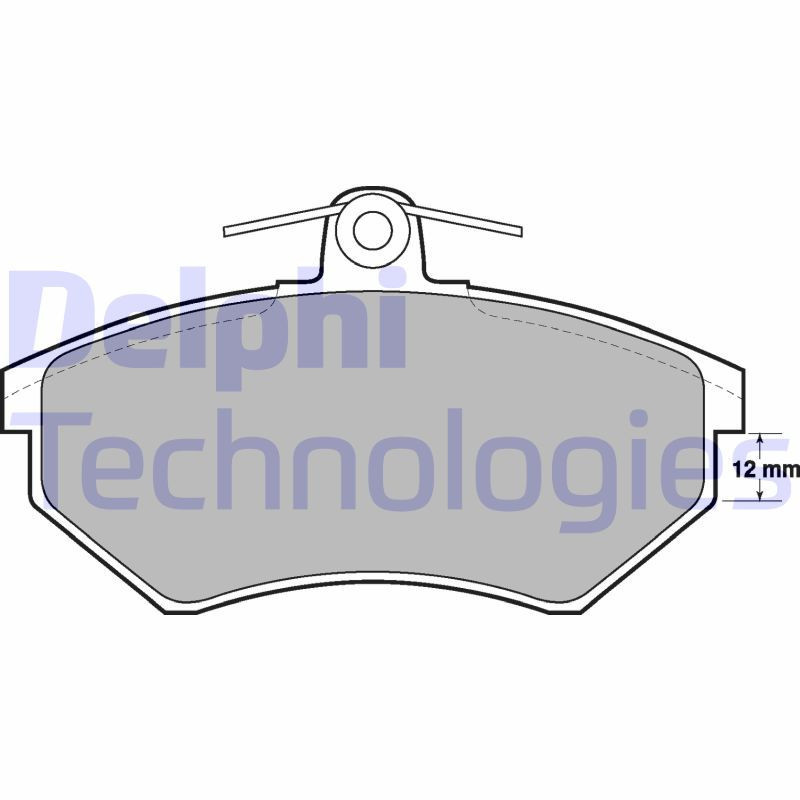 DELPHI LP778 Brzdové platničky Predné pre