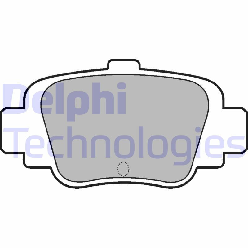 DELPHI LP780 Brake Pads Set Rear for