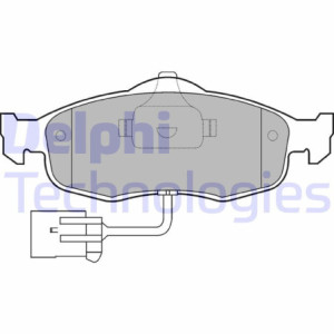 DELPHI LP781 Brzdové platničky Predné pre