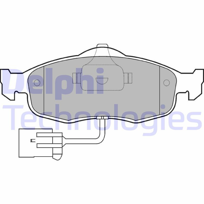 DELPHI LP781 Pastillas de freno Delantero para