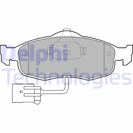 DELPHI LP781 Pastiglie freno Anteriore per