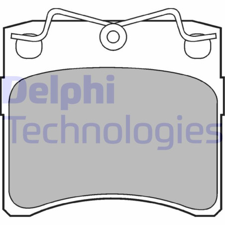 DELPHI LP785 Brzdové platničky Predné pre
