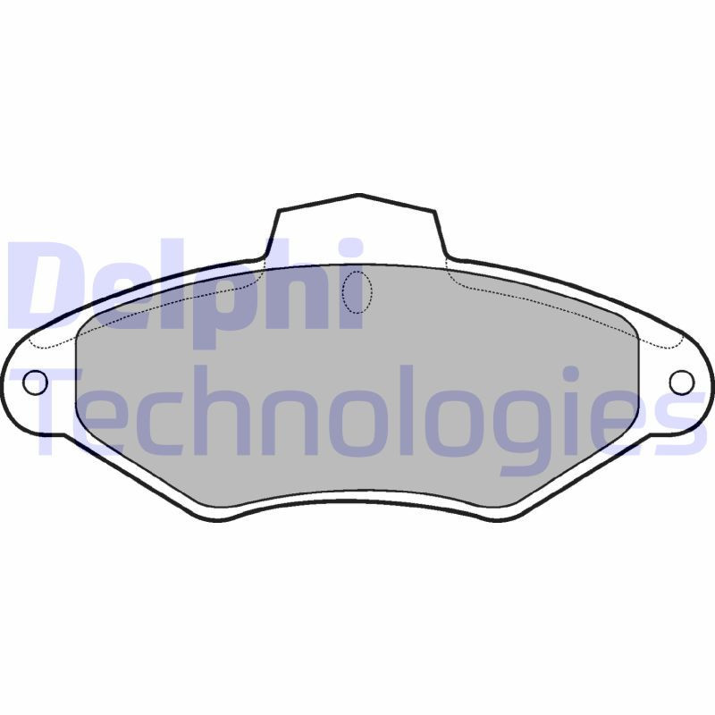 DELPHI LP787 Brzdové platničky Predné pre