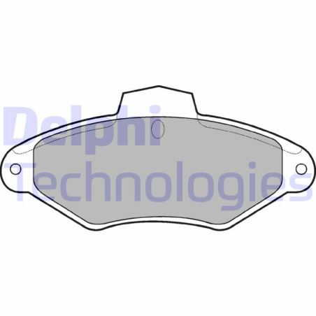 DELPHI LP787 Brzdové platničky Predné pre
