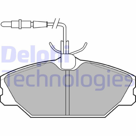 DELPHI LP788 Pastillas de freno Delantero para