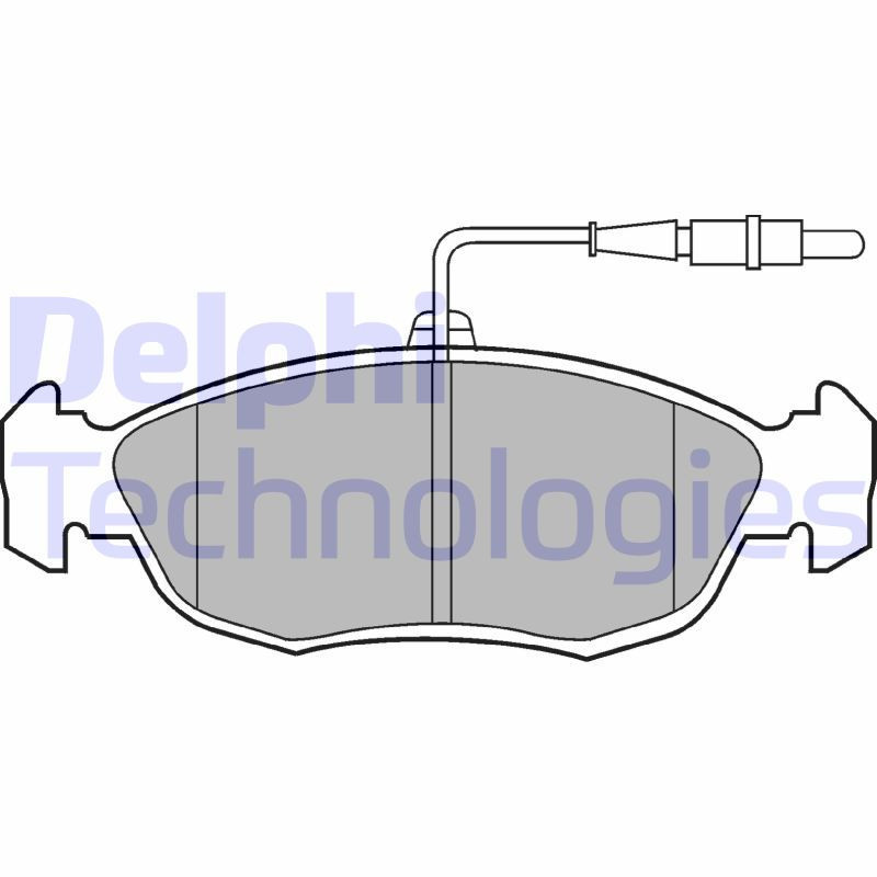 DELPHI LP793 Brzdové platničky Predné pre