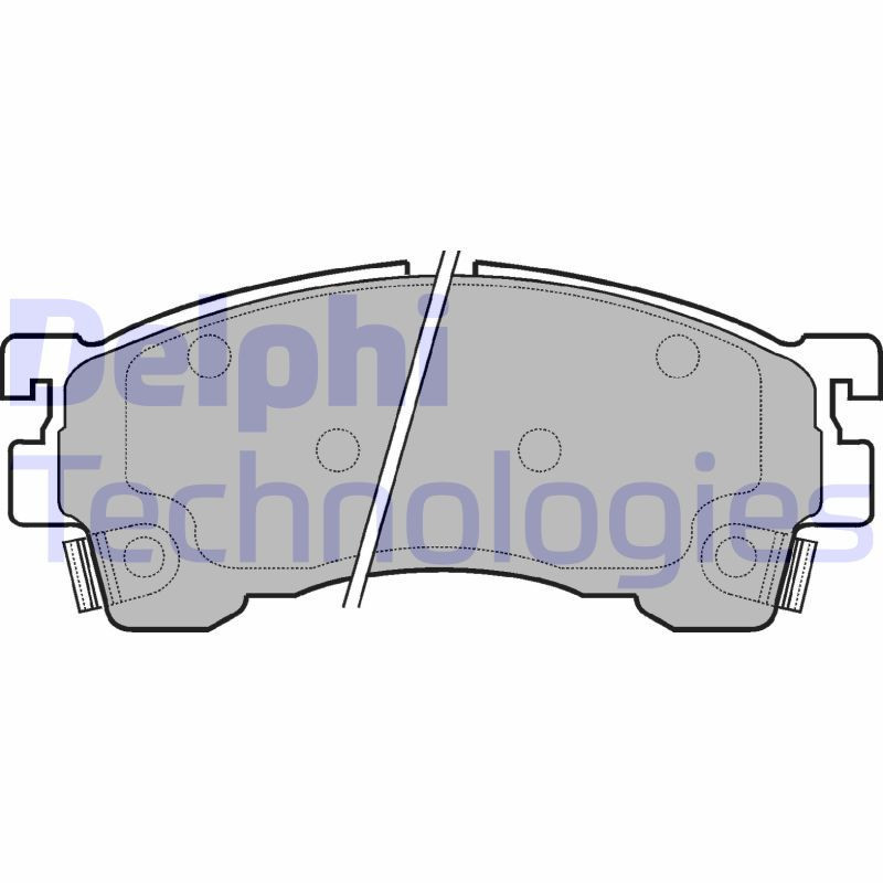 DELPHI LP801 Brzdové platničky Predné pre