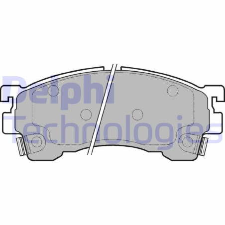 DELPHI LP801 Pastillas de freno Delantero para