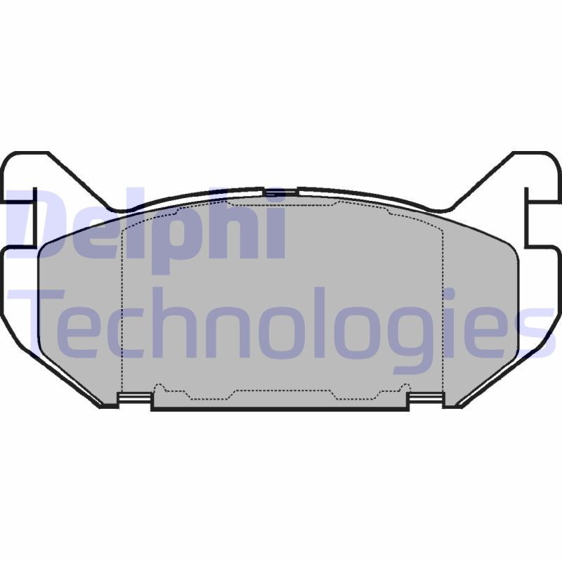 DELPHI LP802 Brzdové platničky Zadné pre