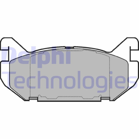 DELPHI LP802 Brzdové platničky Zadné pre