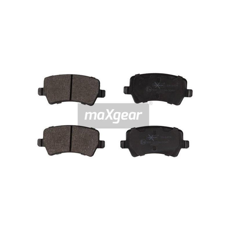 MAXGEAR 19-1474 Brzdové destičky zadní pro Ford Land Rover Volvo