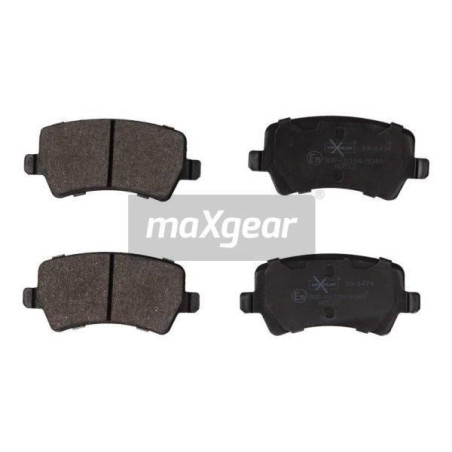 MAXGEAR 19-1474 Brzdové platničky zadné pre Ford Land Rover Volvo