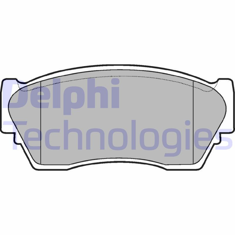 DELPHI LP804 Pastillas de freno Delantero para