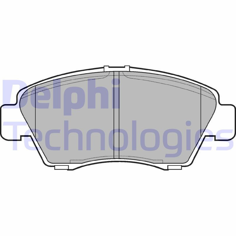 DELPHI LP809 Pastillas de freno Delantero para