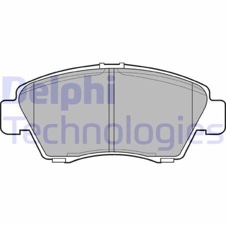 DELPHI LP809 Brzdové platničky Predné pre