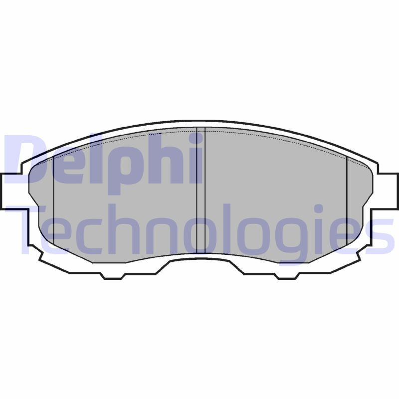 DELPHI LP812 Pastiglie freno Anteriore per