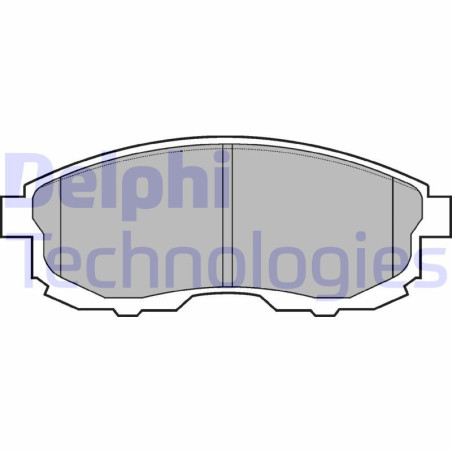 DELPHI LP812 Brzdové platničky Predné pre