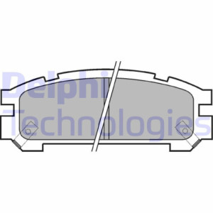 DELPHI LP814 Pastillas de freno Trasero para