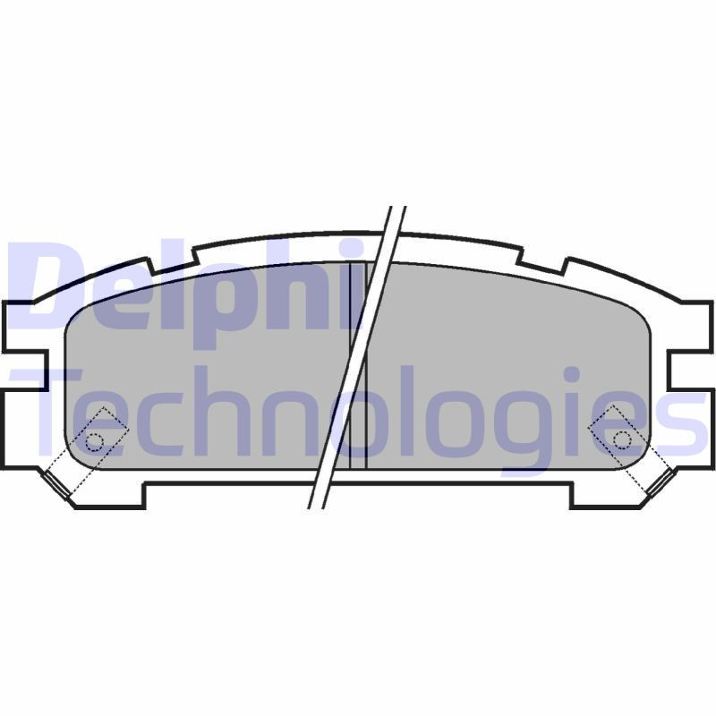 DELPHI LP814 Klocki hamulcowe Tył dla