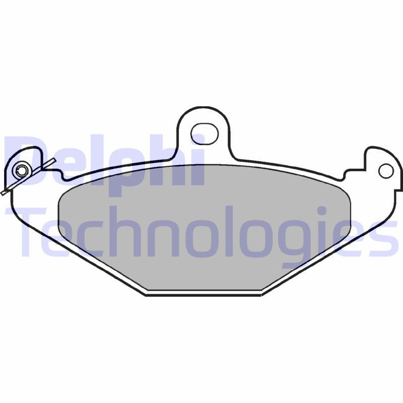 DELPHI LP821 Pastillas de freno Trasero para