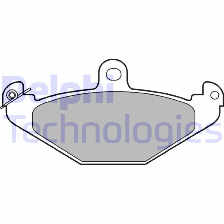 DELPHI LP821 Pastillas de freno Trasero para