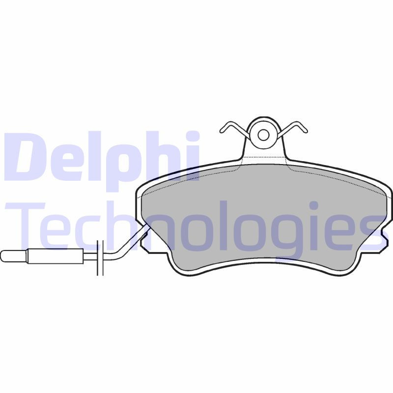 DELPHI LP822 Pastillas de freno Delantero para