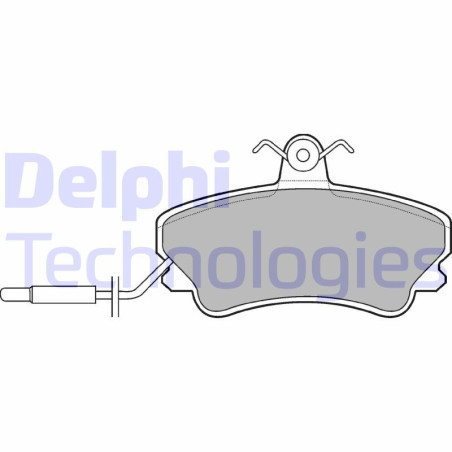 DELPHI LP822 Pastiglie freno Anteriore per