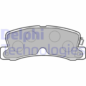 DELPHI LP834 Brake Pads Set Rear for