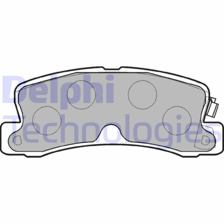 DELPHI LP834 Pastiglie freno Posteriore per