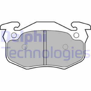 DELPHI LP836 Pastiglie freno Posteriore per