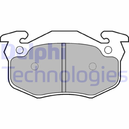 DELPHI LP836 Brzdové platničky Zadné pre