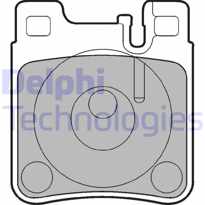 DELPHI LP841 Brzdové platničky Zadné pre