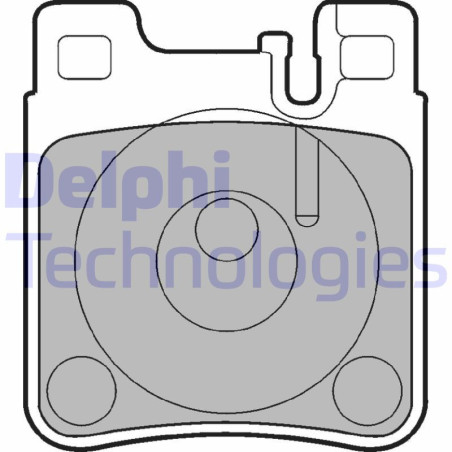 DELPHI LP841 Pastiglie freno Posteriore per