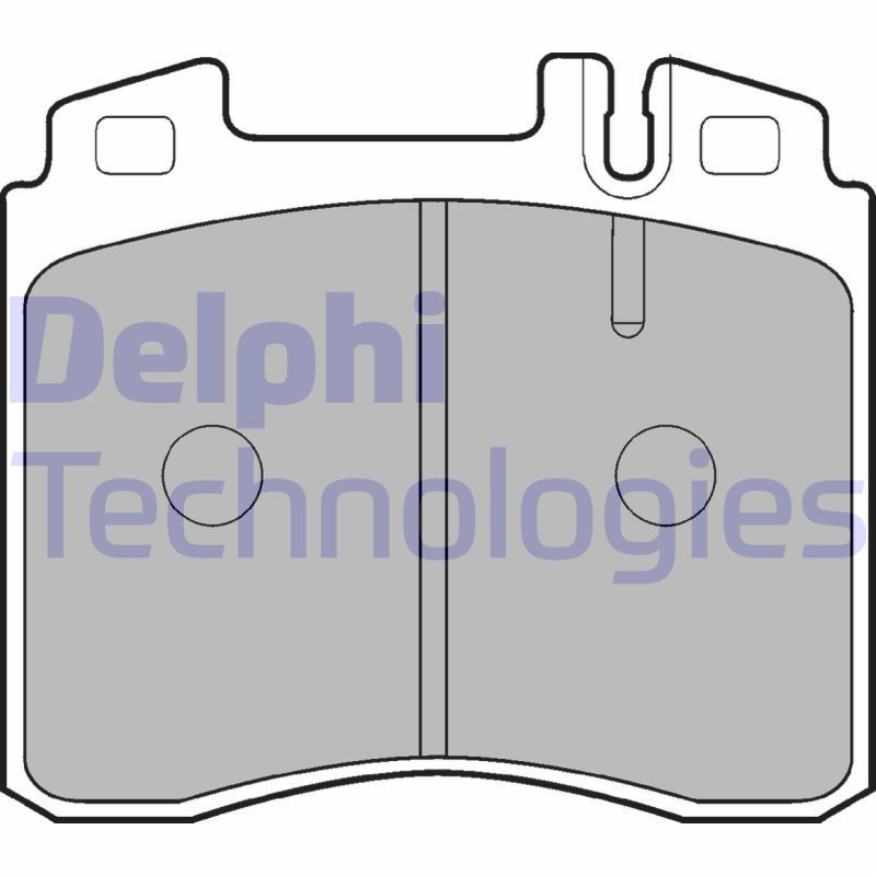 DELPHI LP842 Klocki hamulcowe Przód dla